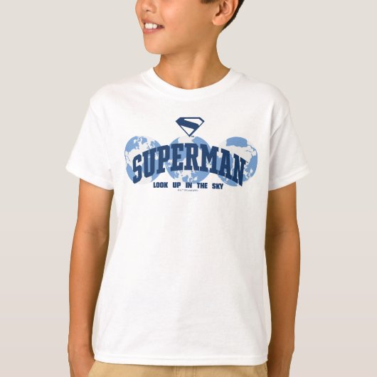 T-shirt Superman dans le monde (Devant)