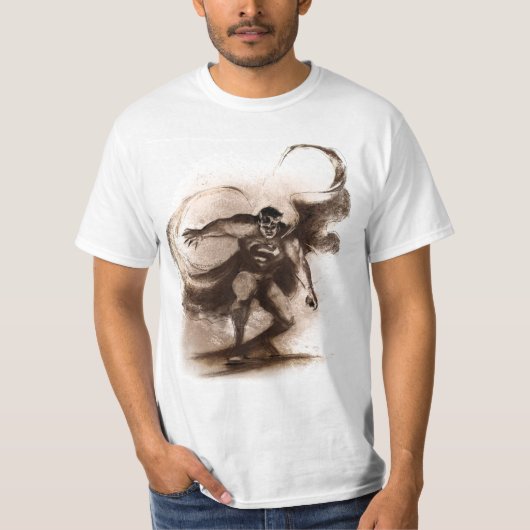 T-shirt Superman du café (Devant)