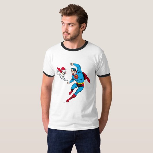 T-shirt Superman et Krypto 2 (Devant entier)