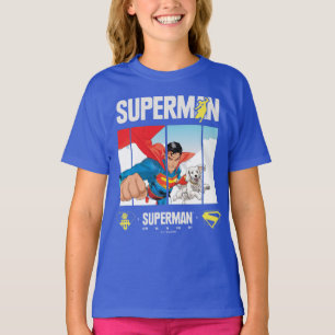 T-shirt Superman et Krypto prennent l'avion