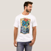 T-shirt Superman & Green Lantern Combat Brainiac (Devant entier)