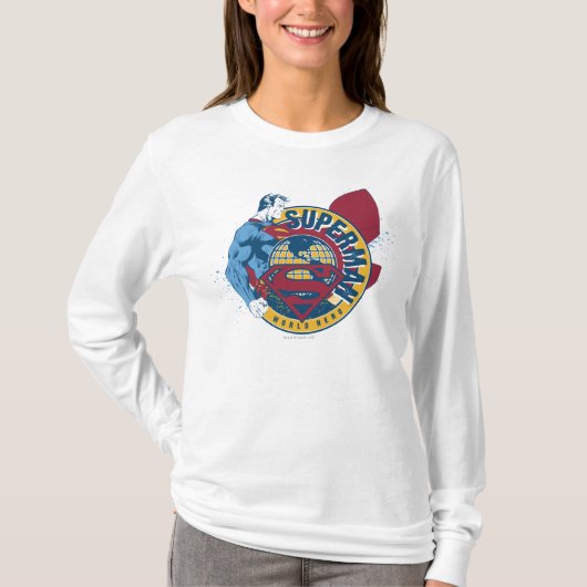 T-shirt Superman - Héros mondial (Devant)