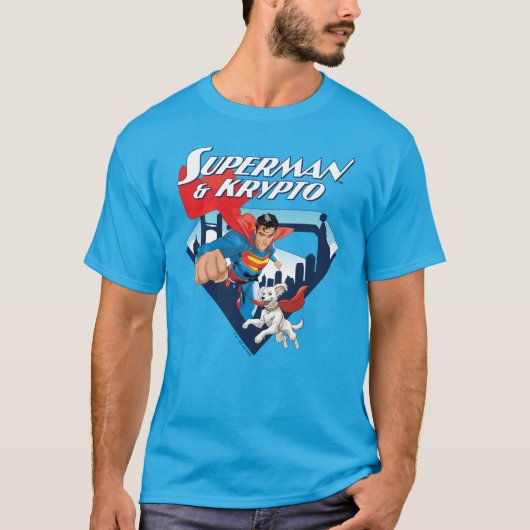 T-shirt Superman & Krypto Soar (Devant)