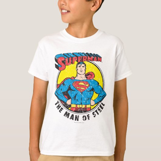 T-shirt Superman L'homme de l'acier (Devant)