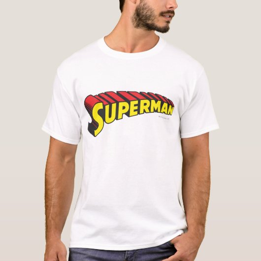 T-shirt Superman | Logo de lettres rouges jaunes (Devant)