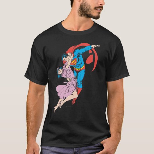 T-shirt Superman & Lois en rose (Devant)