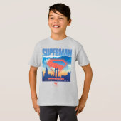 T-shirt Superman Metropolis Skyline (Devant entier)