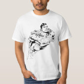 T-shirt Superman noir et blanc 1 (Devant)