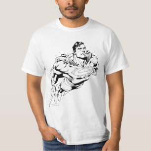 T-shirt Superman noir et blanc 1