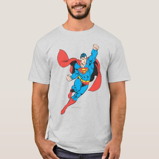 T-shirt Superman Poing droit levé (Devant)