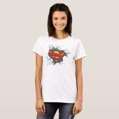 T-shirt Superman S-Shield | Dans le logo Nuages (Devant entier)
