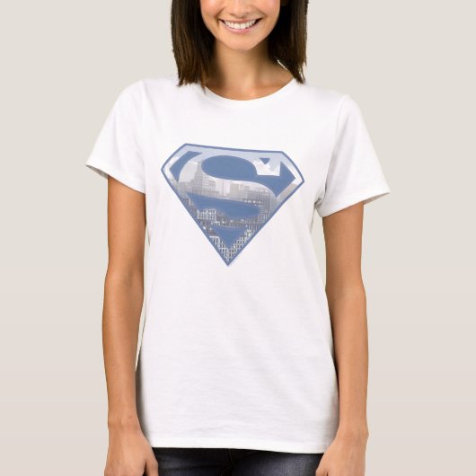 T-shirt Superman S-Shield | Logo de la ville bleu clair (Devant)
