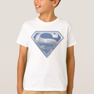 T-shirt Superman S-Shield Logo de la ville bleue claire