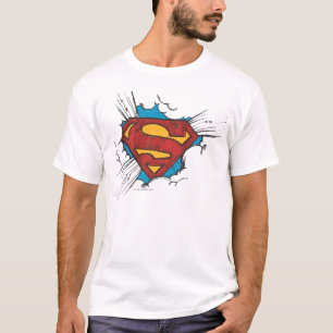 T-shirt Superman S-Shield Logo des nuages