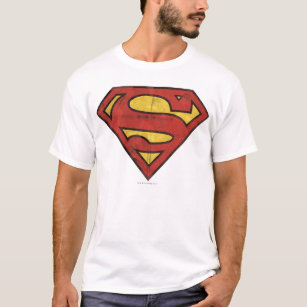 T-shirt Superman S-Shield   Logo Grunge