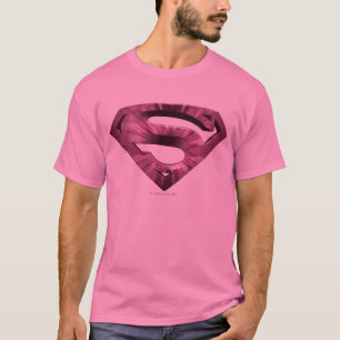 T-shirt Superman S-Shield Logo Rose Star Burst