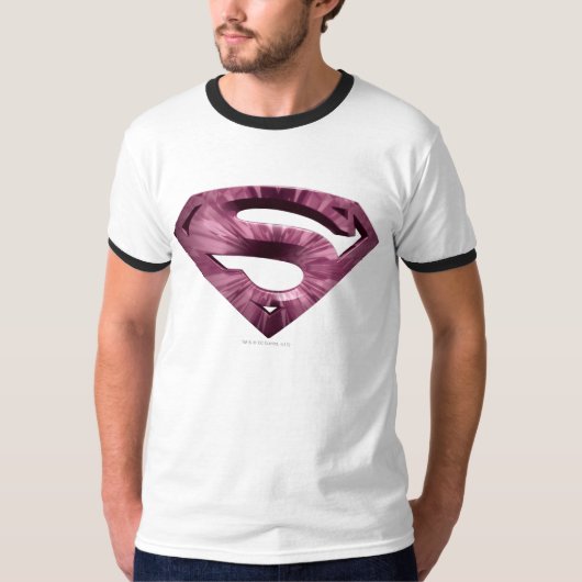 T-shirt Superman S-Shield | Logo Rose Star Burst (Devant)
