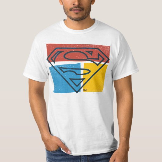 T-shirt Superman S-Shield | Logo rouge bleu jaune (Devant)