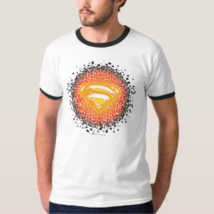 T-shirt Superman Stylisé Logo de craquelures