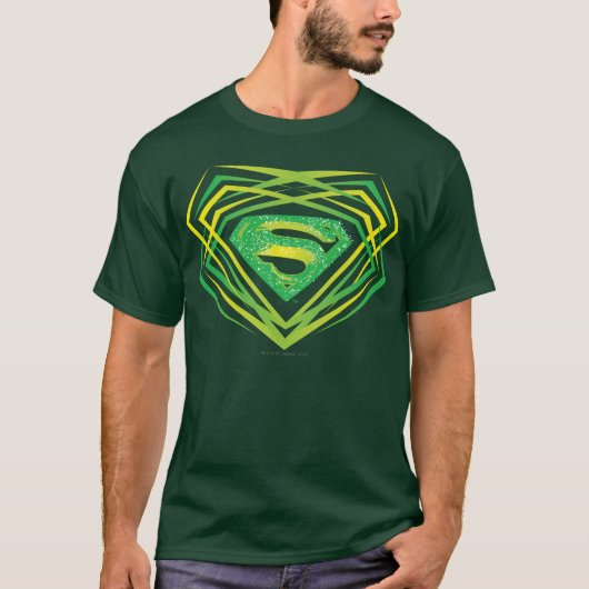T-shirt Superman Stylisé | Logo Décoratif Vert (Devant)