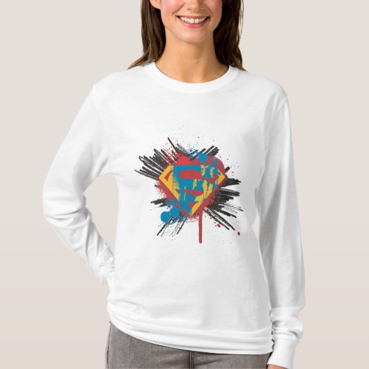 T-shirt Superman Stylisé | Logo Splatter (Devant)