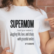 Supermom Momlife Funny mignon Mère Jour Cadeau