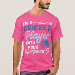 T-shirt Superpuissance du joueur de cricket Cricket Team d