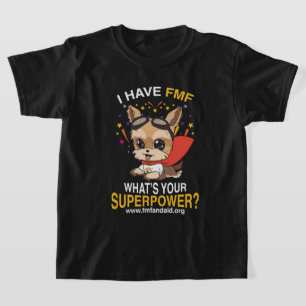 T-shirt Superpuissance FMF de la jeunesse Noir