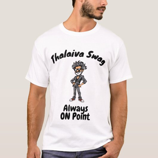 T-shirt Superstar cool Rajnikanth (Devant)