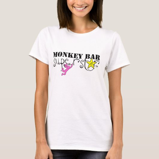 T-shirt Superstar de barre de singe (filles) (Devant)