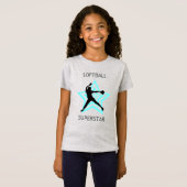 T-shirt Superstar de softball (Devant entier)