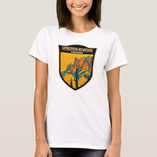T-shirt Superstition Montagnes Arizona Vintage (Devant)