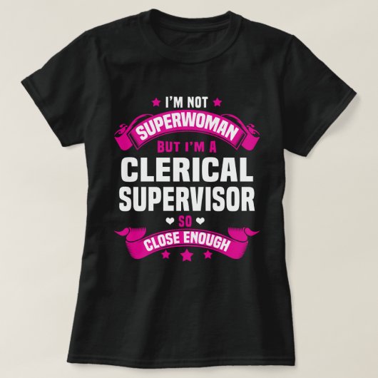 T-shirt Superviseur de bureau (Design devant)