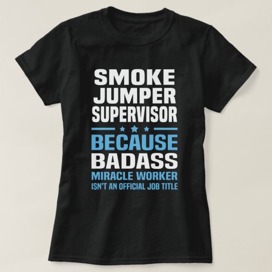 T-shirt Superviseur de fumées (Design devant)