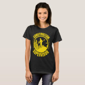 T-shirt Superviseur de la construction Profession de trava (Devant entier)