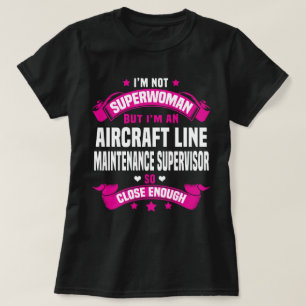 T-shirt Superviseur de la maintenance de la ligne d'aérone