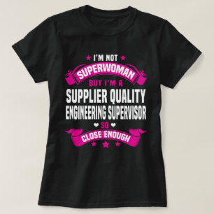 T-shirt Superviseur de l'ingénierie de la qualité fourniss