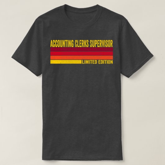 T-shirt Superviseur des commis comptables (Design devant)