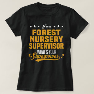T-shirt Superviseur des pépinières forestières