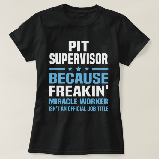 T-shirt Superviseur Pit (Design devant)