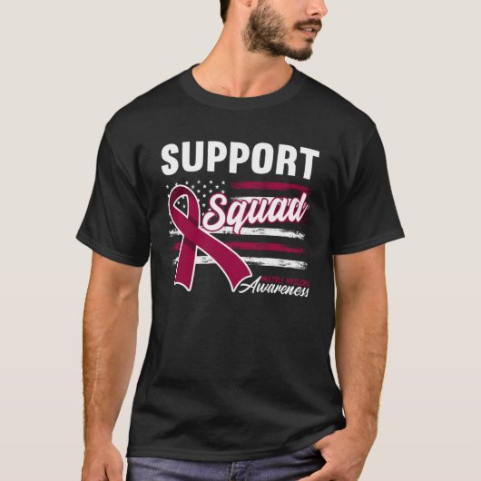 T-shirt Support Awareness Squad I Plasma Cell Multiple Mye (Devant)