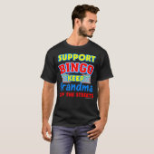 T-shirt Support Bingo Grandma Funny Dark (Devant entier)