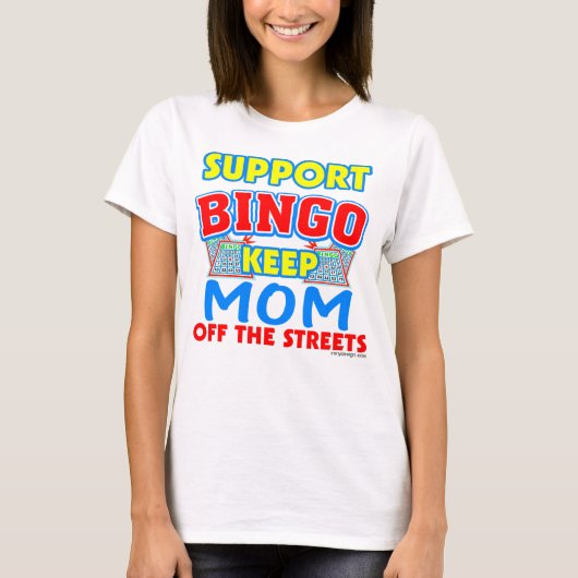 T-shirt Support Bingo Maman Funny (Devant)
