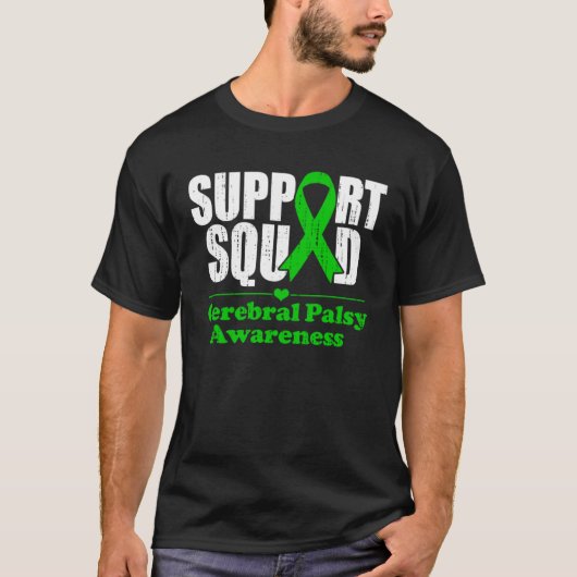 T-shirt Support Cerebral Palsy Cp Awareness Month Green Ri (Devant)
