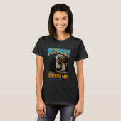 T-shirt Support Computer Labs Labrador Retriever Computer (Devant entier)