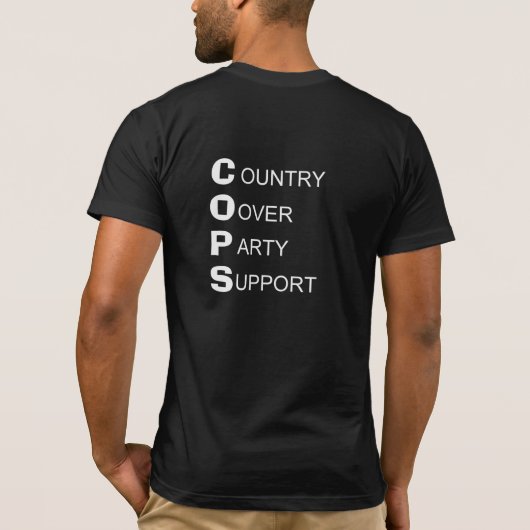T-shirt Support Cops (Dos)