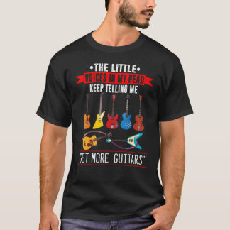 T-shirt Support de guitare Pics de guitare et Sangle de gu