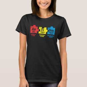 T-shirt Support de l'élément du tableau périodique Autiste