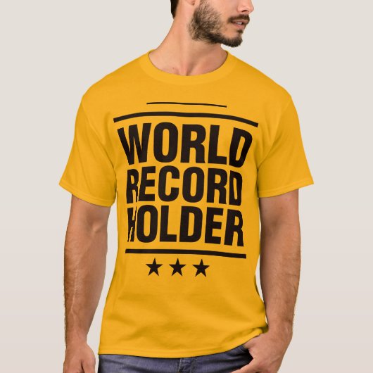 T-shirt Support de record mondial ! (Devant)