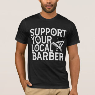 T-shirt Support de votre barbier local